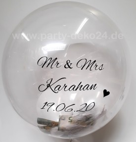 Hochzeit Luftballons personalisiert