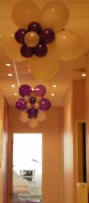 Luftballon Blumen Deko