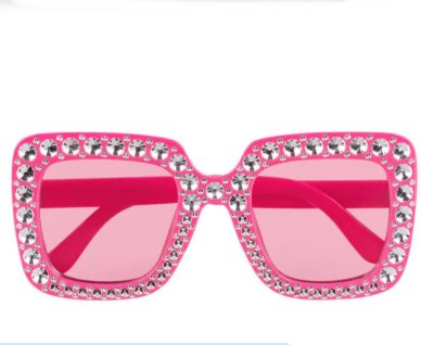 Partybrille Bling Bling, pink