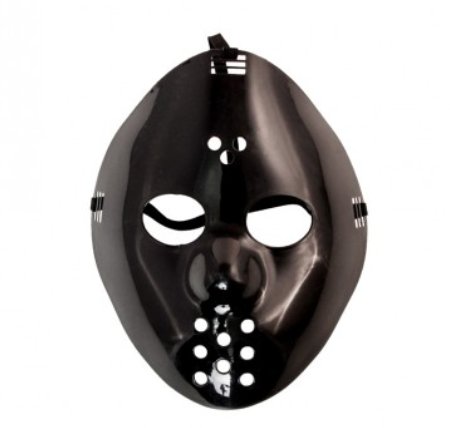 Horror Eishockey Maske, schwarz