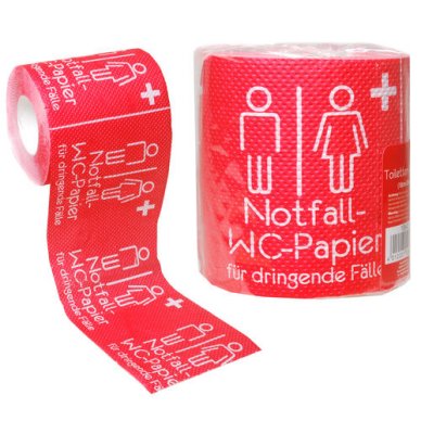 Toilettenpapier Notfall