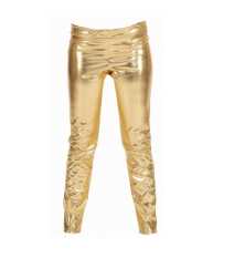 Leggings Metallic-Look Gold - Größe S-M