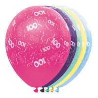 Pearl Luftballons mit Zahl 100