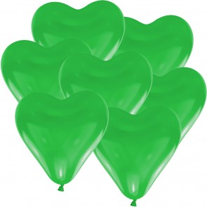 Herzluftballons in GRÜN