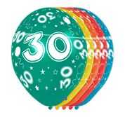 5x Latexballon zum 30. Geburtstag