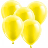 100 Luftballons 30 cm - Metallic - Gelb