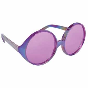 60er Jahre Hippie Fun Brille lila