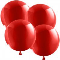 1 Luftballon XL - Ø 50cm - Metallic Rot