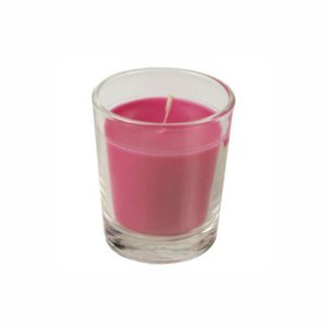 Glas mit Wachsfüllung Ø 56 mm, pink