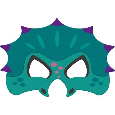 Maske Dino aus Filz