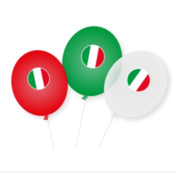 Luftballons Italien, 9 Stück