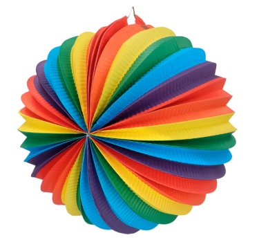Ballonlaterne Papier Regenbogen