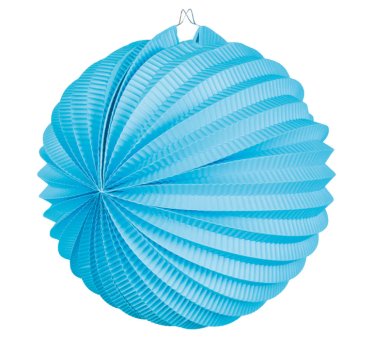 Ballonlaterne Papier Türkis Blau