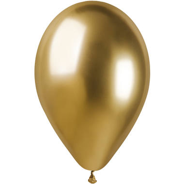 Ballons Chrom-Gold, 33 cm - 5 Stück