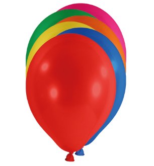 100 Luftballons - 25 cm - Bunt