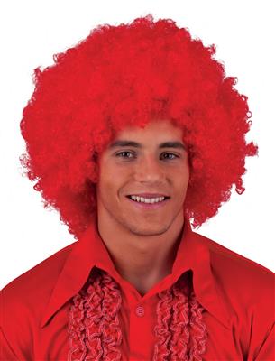 Perücke Afro - Clown rot