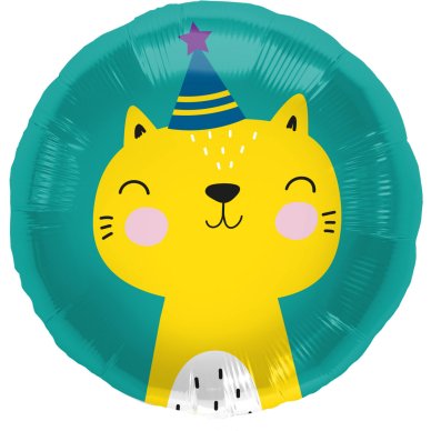 Folienballon Katze mit Hut