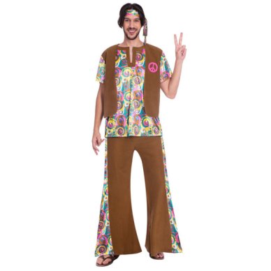 Hippie Man Verkleidung, XXL