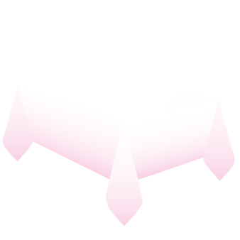 Tischdecke rosa/weiß Ombre