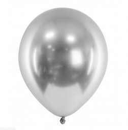 100 Luftballons, silber, mirror, 13cm