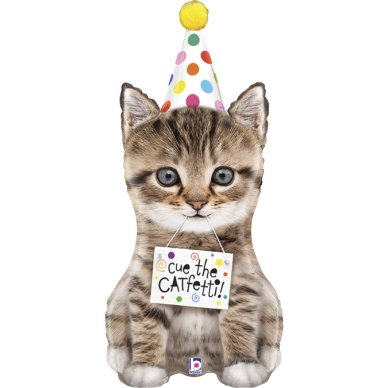 Geburtstag Ballon mit Katze