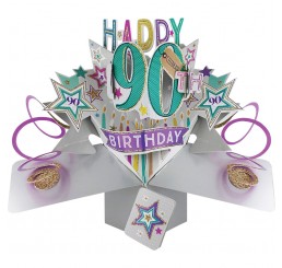 Pop up Karte zum 90.Geburtstag