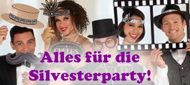 Silvesterdeko und Verkleidung