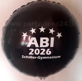 DIWULI Riesen-Luftballon "Abschluss Geschafft" - Ca. 75x95cm, Mit Aufblashalm, Für Die Party