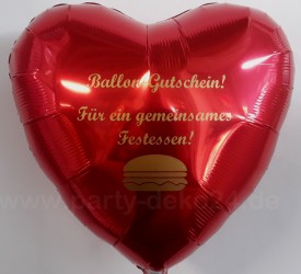 Geschenkidee: Ballon als Gutschein