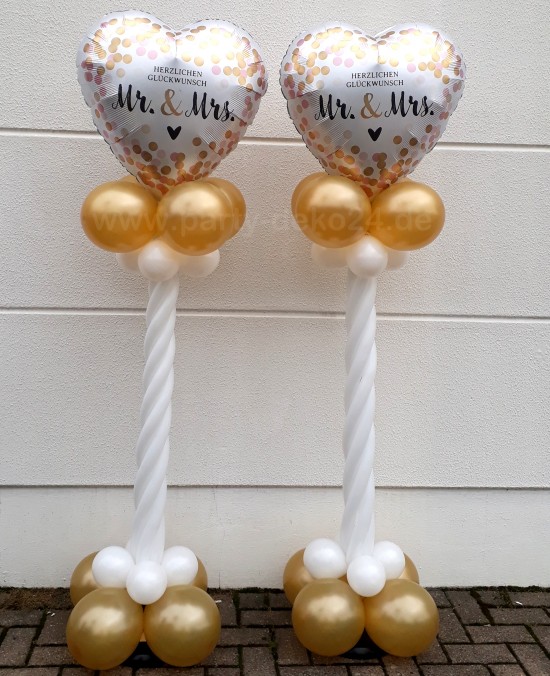 Hochzeitsdeko: Ballonsäulen zur Hochzeit