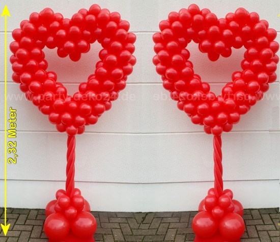 Deko Luftballons: Luftballon Dekoration mit Herz