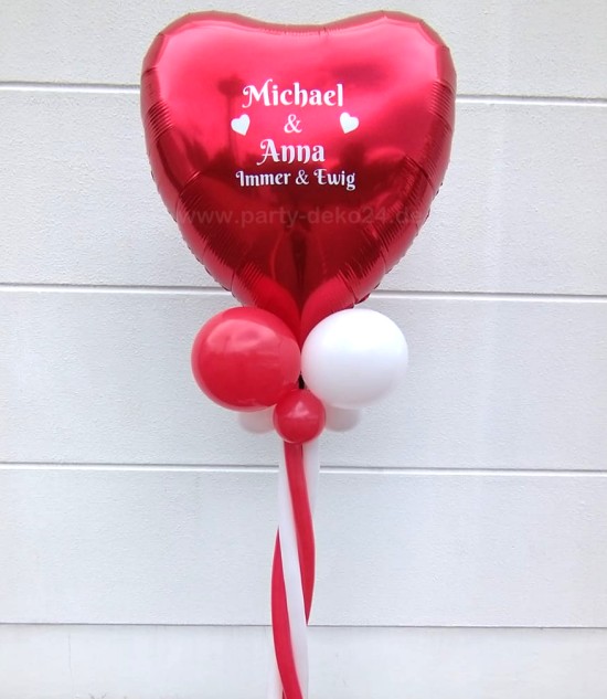 Heiratsantrag Ideen: Individuelle Ballons zur Verlobung
