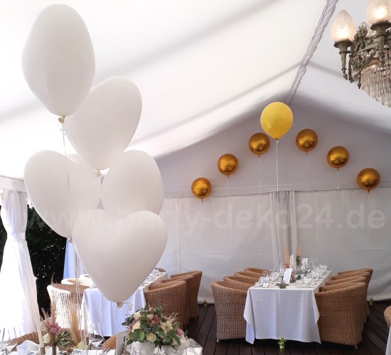 Hochzeitsfeier Ballons: Kugelrunde Orbz Luftballons