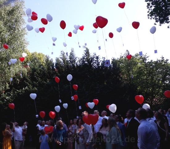 Hochzeitsfeier Heliumballons Hochzeitsfeier Heliumballons