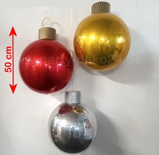 Ballon Weihnachtskugeln / Christbaumkugeln