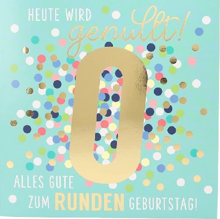 Musikkarte zum runden Geburtstag