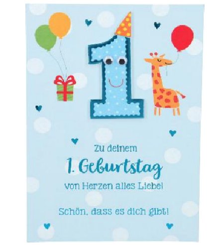 Zu deinem 1. Geburtstag von Herzen... Zu deinem 1. Geburtstag von Herzen...