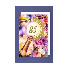 Glückwunschkarte mit Zahl 85 Glückwunschkarte mit Zahl 85