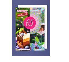 65. Geburtstag Deko &amp; Geschenke: Dekoartikel und Geschenkartikel zum 65