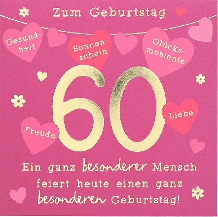 Pop up Musikkarte zum 60.Geburtstag