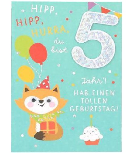 Karte zum 5.Geburtstag Karte zum 5.Geburtstag