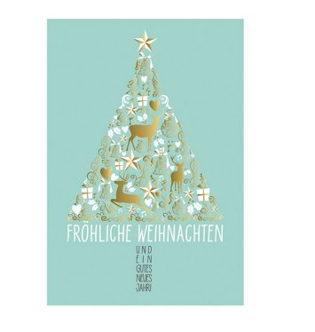 Fröhliche Weihnachten Umschlagkarte