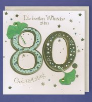 Zum 80 Geburtstag Karte 21 X 21 Cm Im Shop