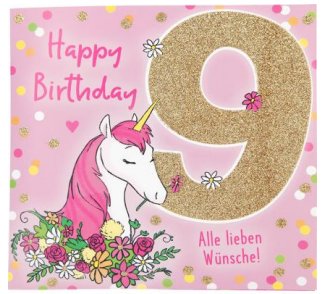 Musikkarte zum 9.Geburtstag