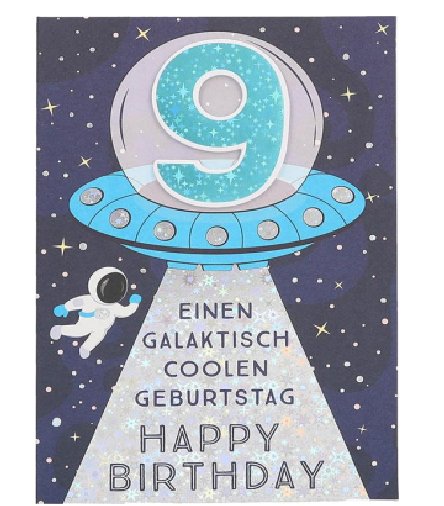 Karte zum 9.Geburtstag für Jungen Karte zum 9.Geburtstag für Jungen