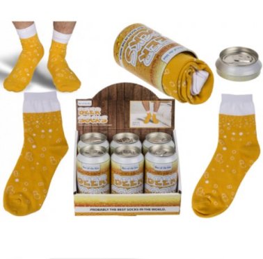 Geschenk in der Dose - Biersocken