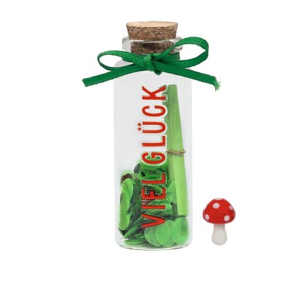 Geschenkgläschen mit Botschaft, grün