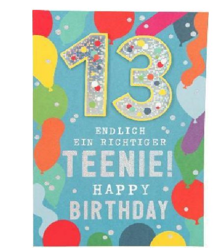 Karte zum 13.Geburtstag Karte zum 13.Geburtstag