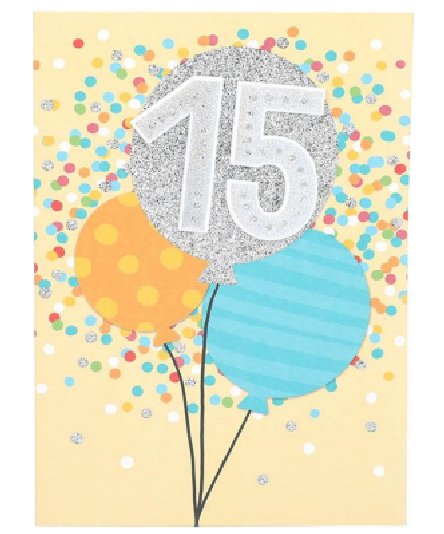 Karte zum 15.Geburtstag Karte zum 15.Geburtstag