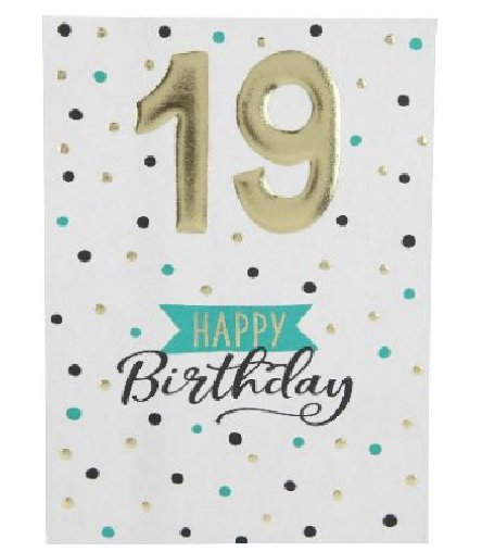 Karte zum 19.Geburtstag Karte zum 19.Geburtstag